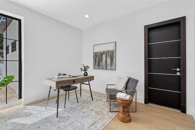 3206 Marshall Ave, Lago Vista, TX 78645 - office with wood finished floors and recessed lighting