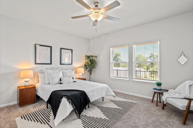 207 El Capitan Loop, Dripping Springs, TX 78620 - bedroom with light carpet and ceiling fan