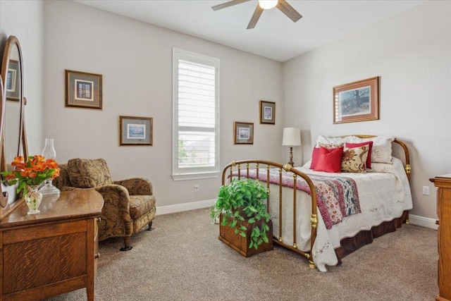 202 Iron Rail Ln, Georgetown, TX 78633 - bedroom with carpet flooring, multiple windows, and a ceiling fan