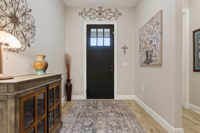 202 Iron Rail Ln, Georgetown, TX 78633 - entrance foyer with wood finished floors and baseboards