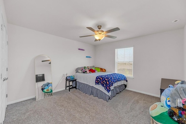 133 Fairmeadow Downs Dr, Hutto, TX 78634 - bedroom with carpet and ceiling fan