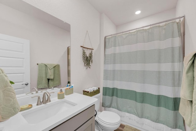 133 Fairmeadow Downs Dr, Hutto, TX 78634 - bathroom with vanity and recessed lighting