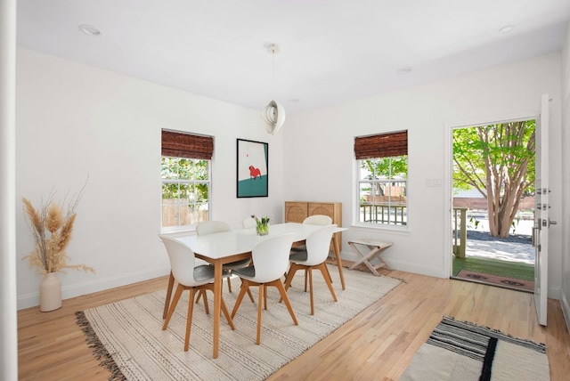 1608 Hether St, Austin, TX 78704 - dining area featuring wood finished floors and baseboards