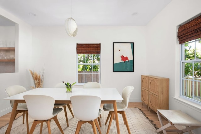 1608 Hether St, Austin, TX 78704 - dining space with light wood finished floors