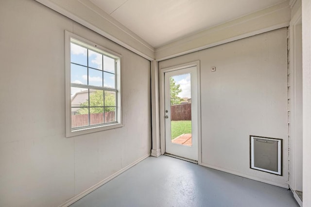 486 Nottingham Loop, Kyle, TX 78640 - empty room with finished concrete flooring