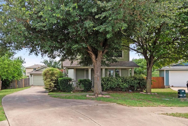 2733 Crimson Sky Ct, Round Rock, TX 78665 - view of property hidden behind natural elements featuring a garage