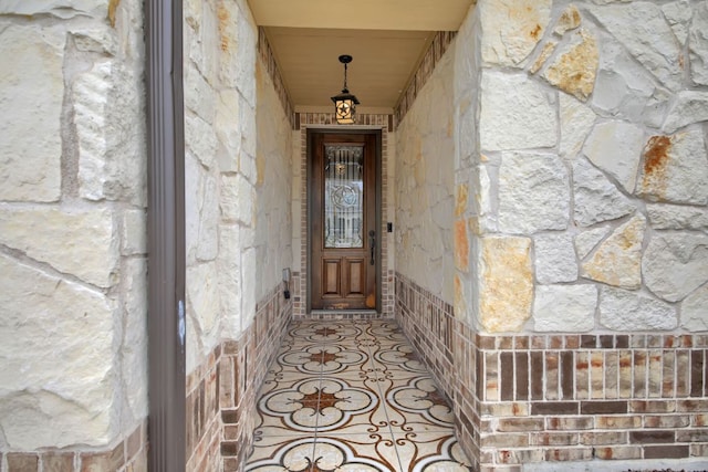 12505 Franklin D Roosevelt St, Manor, TX 78653 - view of exterior entry with stone siding