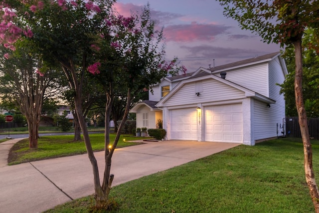 2616 Aylesbury Ln, Austin, TX 78745 - traditional-style house featuring concrete driveway and a garage
