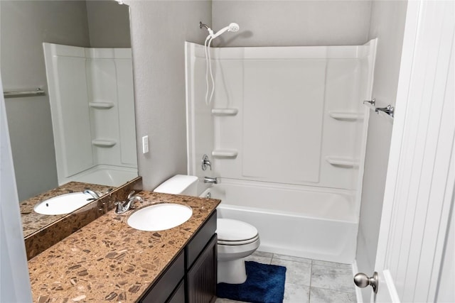 2471 Sunrise Rd Unit 35, Round Rock, TX 78664 - bathroom featuring vanity, washtub / shower combination, and tile patterned floors