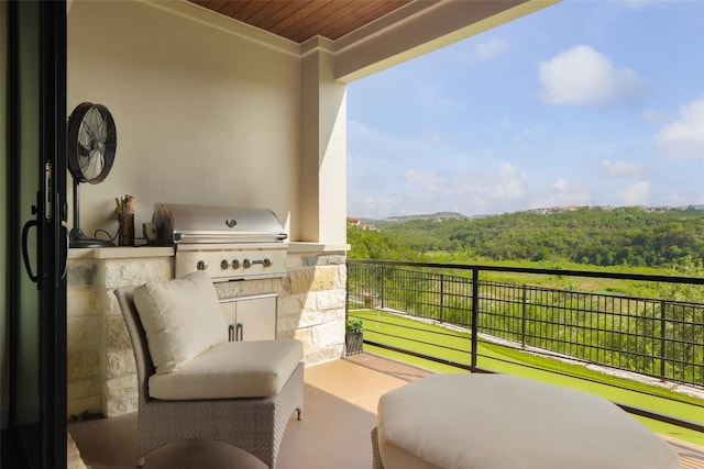 303 Marina View Ct Unit 23A, Austin, TX 78734 - patio / terrace featuring an outdoor kitchen and a forest view