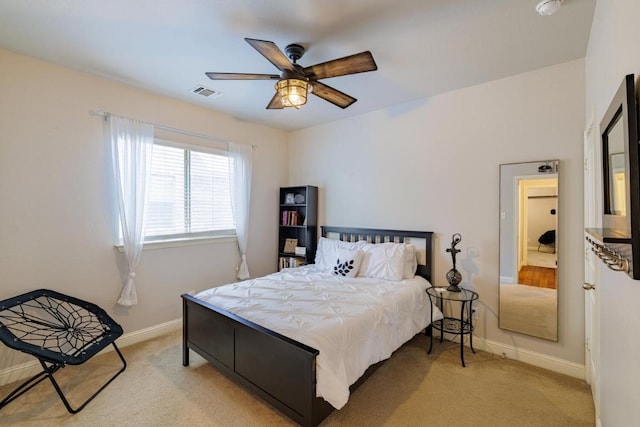 2843 Nolina Ln, Round Rock, TX 78681 - bedroom featuring carpet floors and ceiling fan