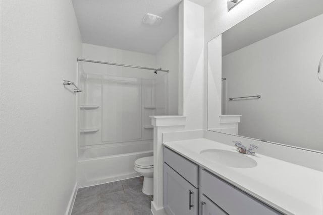225 Lambert St, Leander, TX 78641 - bathroom featuring vanity, shower / bathtub combination, and tile patterned floors