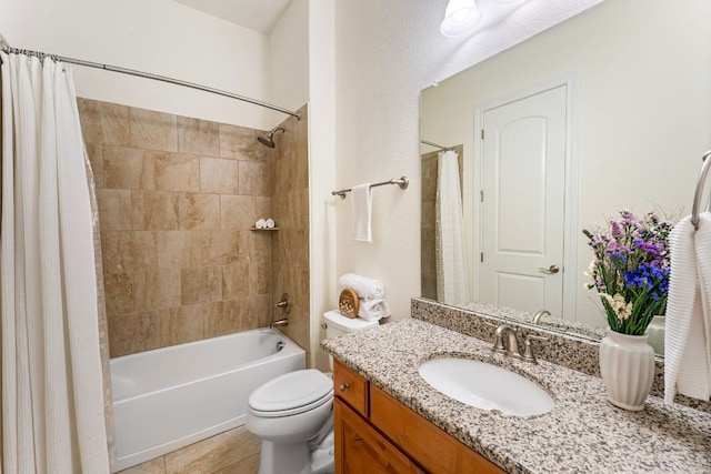 1821 Gilded Crest Dr, Leander, TX 78641 - full bath featuring vanity, shower / bath combination with curtain, and tile patterned flooring