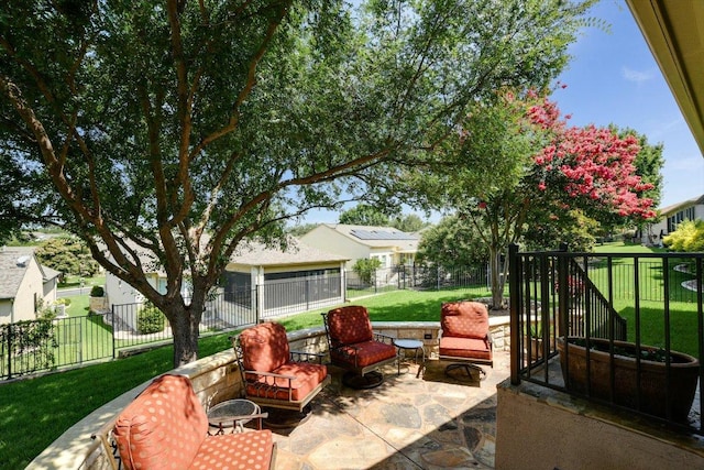 203 Mustang Island Trl, Georgetown, TX 78633 - fenced backyard featuring a patio