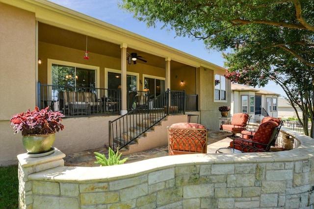 203 Mustang Island Trl, Georgetown, TX 78633 - view of patio with stairs