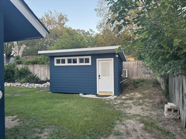 6609 Capriola Dr, Austin, TX 78745 - view of shed featuring a fenced backyard