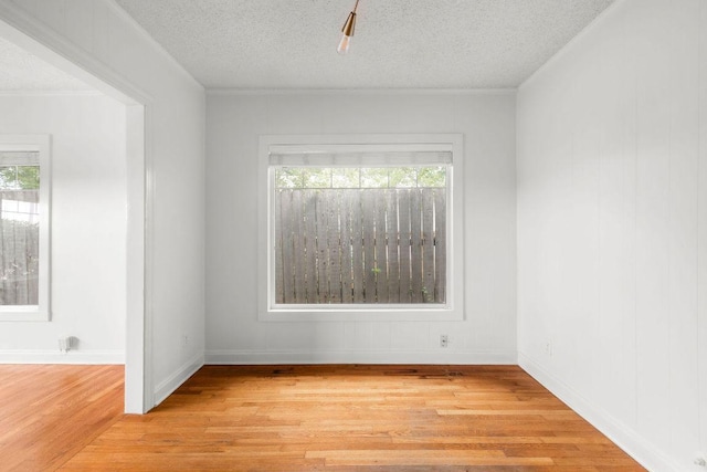 506 W 51st St Unit A, Austin, TX 78751 - unfurnished room featuring plenty of natural light, light wood-style flooring, and a textured ceiling