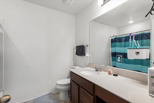 239 Crimson Ln, Kyle, TX 78640 - full bathroom with vanity and a shower with curtain