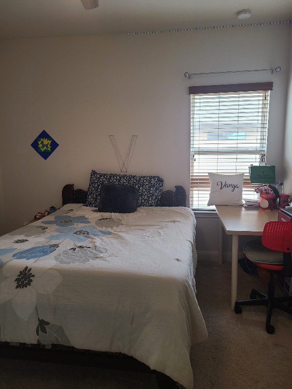 608 Cascada Ln, Round Rock, TX 78681 - bedroom with carpet and a desk