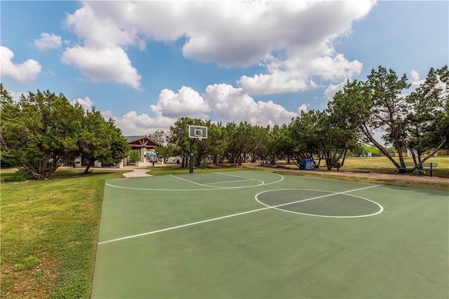 608 Cascada Ln, Round Rock, TX 78681 - view of sport court featuring a gazebo, a yard, and community basketball court