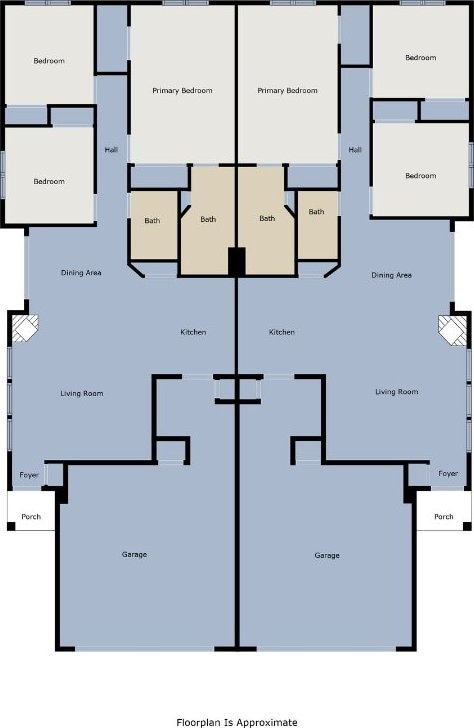 1007 Markham Ln Unit A, Austin, TX 78753 - view of floor plan / room layout