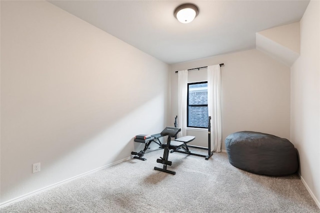 2624 San Bautista Way Unit 44, Leander, TX 78641 - exercise area featuring carpet floors and baseboards