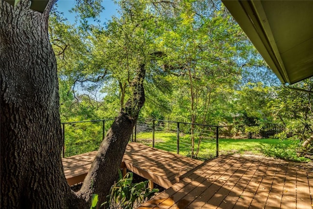 7507 Valburn Dr, Austin, TX 78731 - view of wooden deck