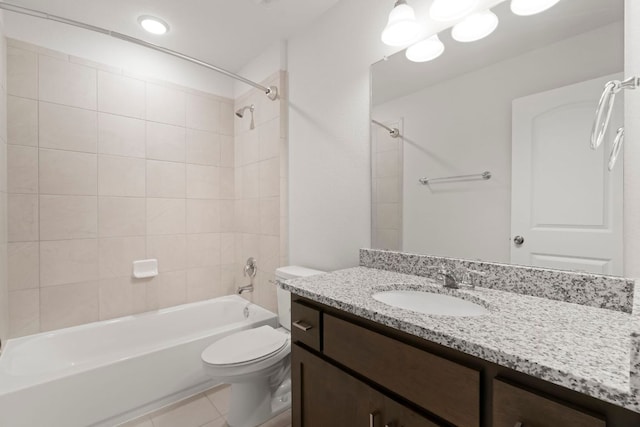 265 Tierra Trl, Dripping Springs, TX 78620 - full bathroom with vanity, washtub / shower combination, and tile patterned flooring