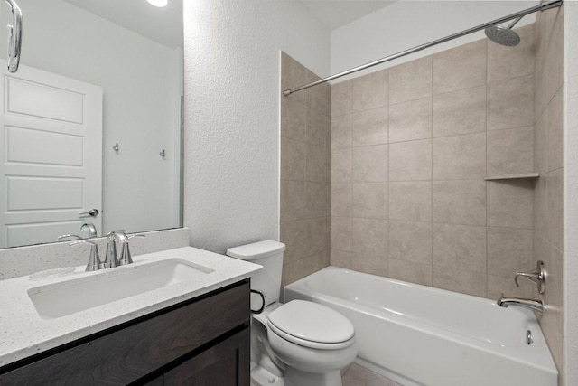 12315 Maypole Bnd Unit 1002, Austin, TX 78717 - full bath with vanity, shower / tub combination, and a textured wall