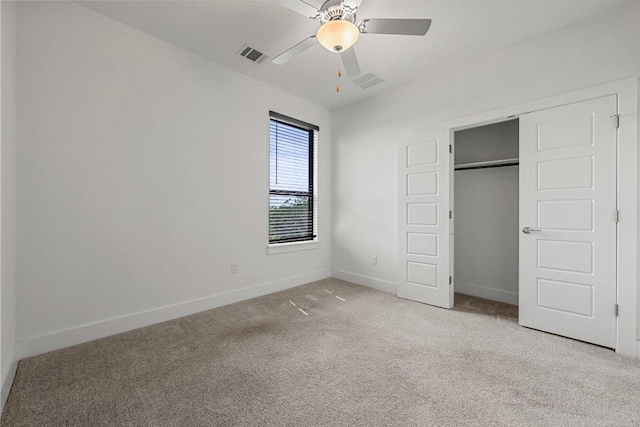 12315 Maypole Bnd Unit 1002, Austin, TX 78717 - unfurnished bedroom featuring light colored carpet, a closet, and ceiling fan