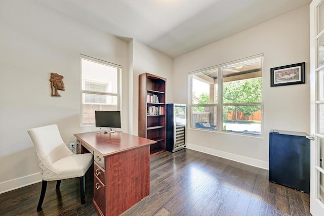 3105 Mccurdy St, Austin, TX 78723 - office featuring healthy amount of natural light and dark wood-style flooring