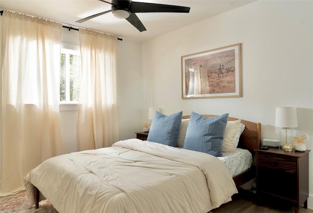 5806 Burnhill Dr, Austin, TX 78745 - bedroom featuring ceiling fan