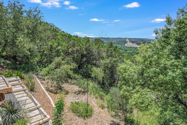 6717 Valburn Dr, Austin, TX 78731 - view of mountain backdrop with a forest