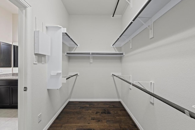 19825 Rhiannon Ln, Pflugerville, TX 78660 - spacious closet with wood finished floors