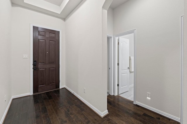 19825 Rhiannon Ln, Pflugerville, TX 78660 - entrance foyer with wood-type flooring and arched walkways