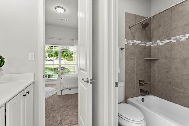226 Brentwood Dr, Austin, TX 78737 - ensuite bathroom featuring vanity and bathing tub / shower combination