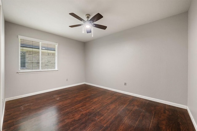 1704 Big Bend Dr, Cedar Park, TX 78613 - empty room with dark wood-style flooring and a ceiling fan