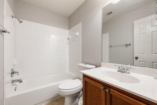 1704 Big Bend Dr, Cedar Park, TX 78613 - bathroom featuring vanity,  shower combination, and a textured wall