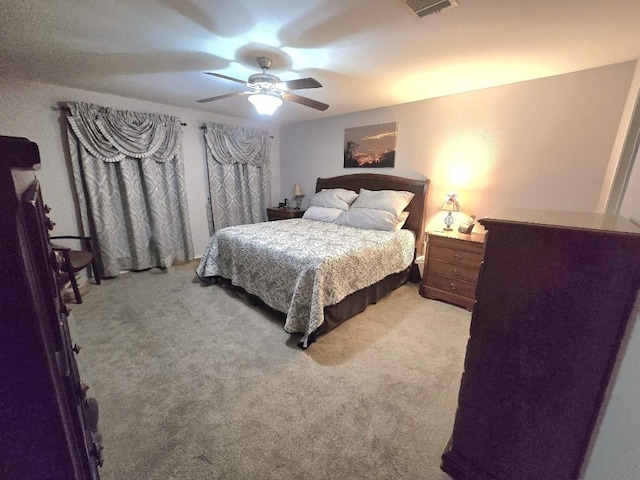 211 Valley Run Trl, Elgin, TX 78621 - bedroom with light carpet and a ceiling fan
