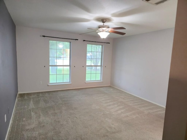 211 Valley Run Trl, Elgin, TX 78621 - carpeted empty room featuring ceiling fan and baseboards