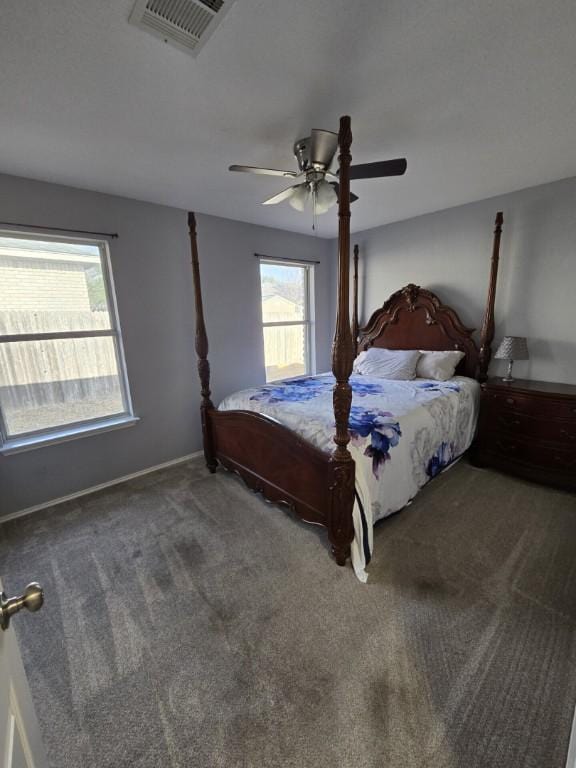 211 Valley Run Trl, Elgin, TX 78621 - bedroom featuring carpet and ceiling fan