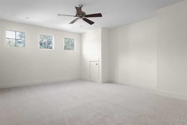 4001 Firstview Dr, Austin, TX 78731 - spare room featuring ceiling fan and light colored carpet