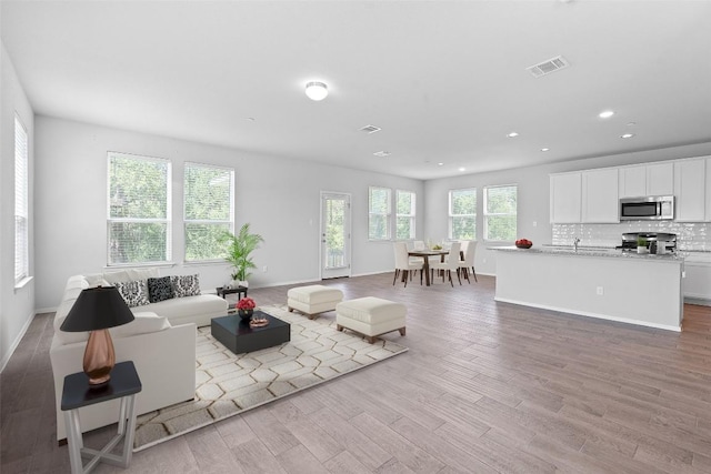 2800 Joe Dimaggio Blvd Unit 84, Round Rock, TX 78665 - living area with wood finished floors and recessed lighting
