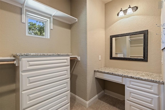 306 Anns Way, Blanco, TX 78606 - walk in closet featuring built in study area and carpet flooring