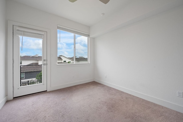 2050 Lohmans Spur Rd Unit 802, Lakeway, TX 78734 - empty room featuring carpet floors and a ceiling fan