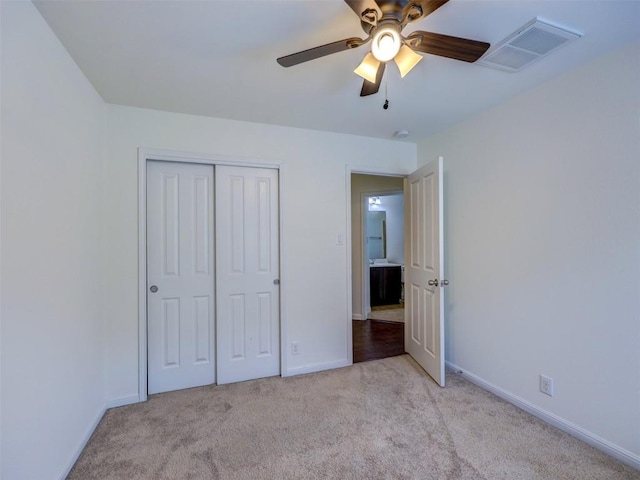 11600 Yeadon Way, Austin, TX 78717 - unfurnished bedroom featuring carpet flooring, a closet, and ceiling fan