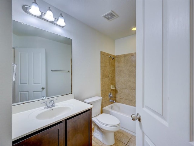 11600 Yeadon Way, Austin, TX 78717 - bathroom featuring vanity, shower / bath combination, and tile patterned flooring