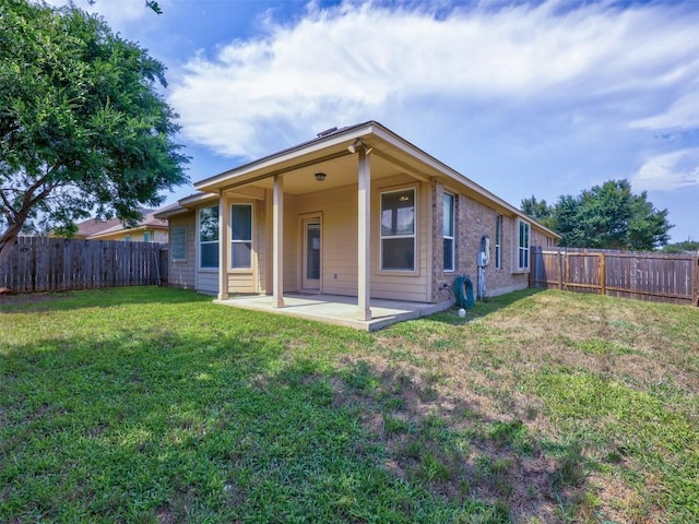 11600 Yeadon Way, Austin, TX 78717 - rear view of house with a patio area and a fenced backyard