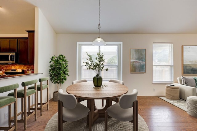 11600 Yeadon Way, Austin, TX 78717 - dining area featuring plenty of natural light and light wood-style floors