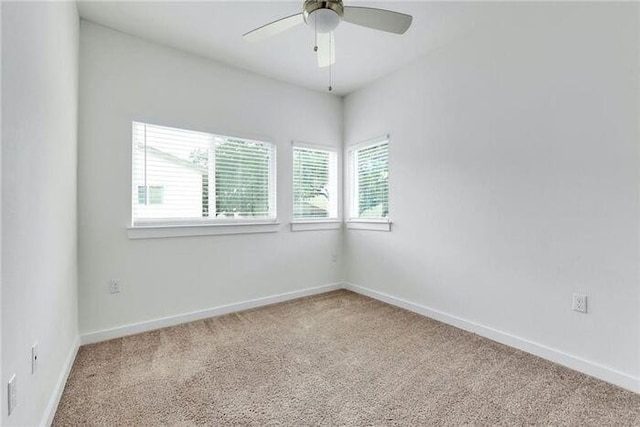 6800 Menchaca Rd Unit 45, Austin, TX 78745 - spare room with light colored carpet and ceiling fan